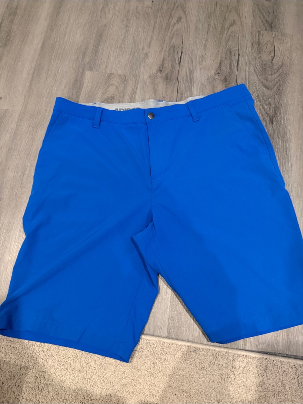 adidas Men’s Bright Blue Flat Front Performance Shorts